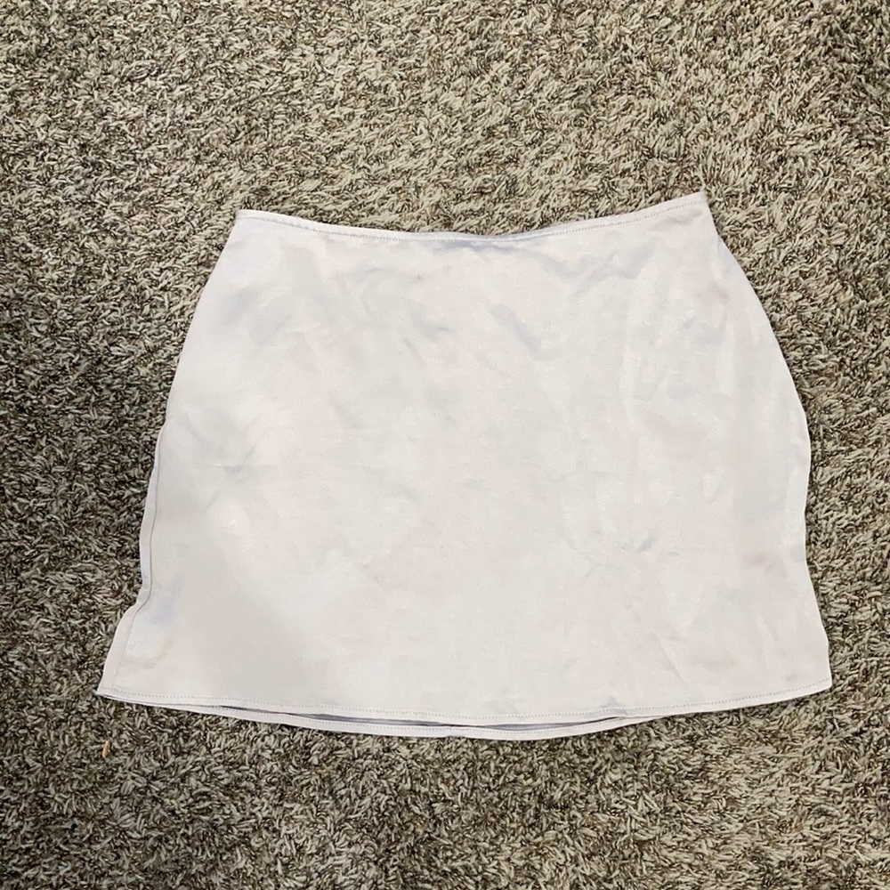 Lulus satin mini skirt